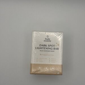 New Body Restore Dark Spot Lightening Bar - Kojic Bar Soap - FRAGRANCE FREE - 2p